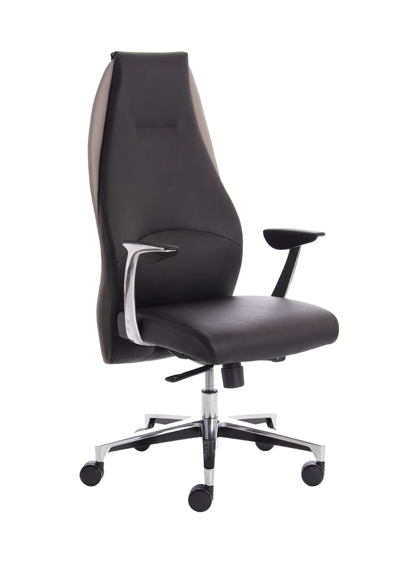 Mien High Back Leather Executive Office Chair with Arms