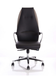 Mien Executive Chair - Black and Mink back view