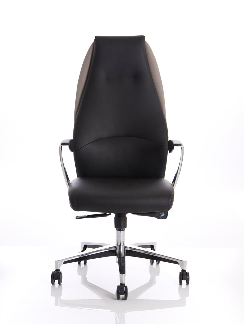 Mien High Back Leather Executive Office Chair with Arms