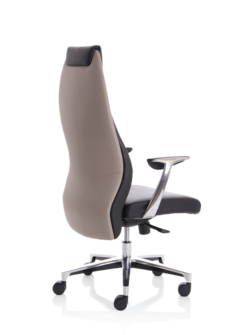 Mien High Back Leather Executive Office Chair with Arms