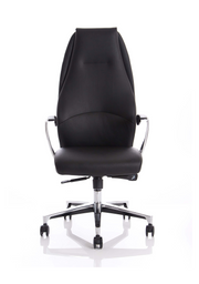 Mien Executive Chair - Black Leather back view