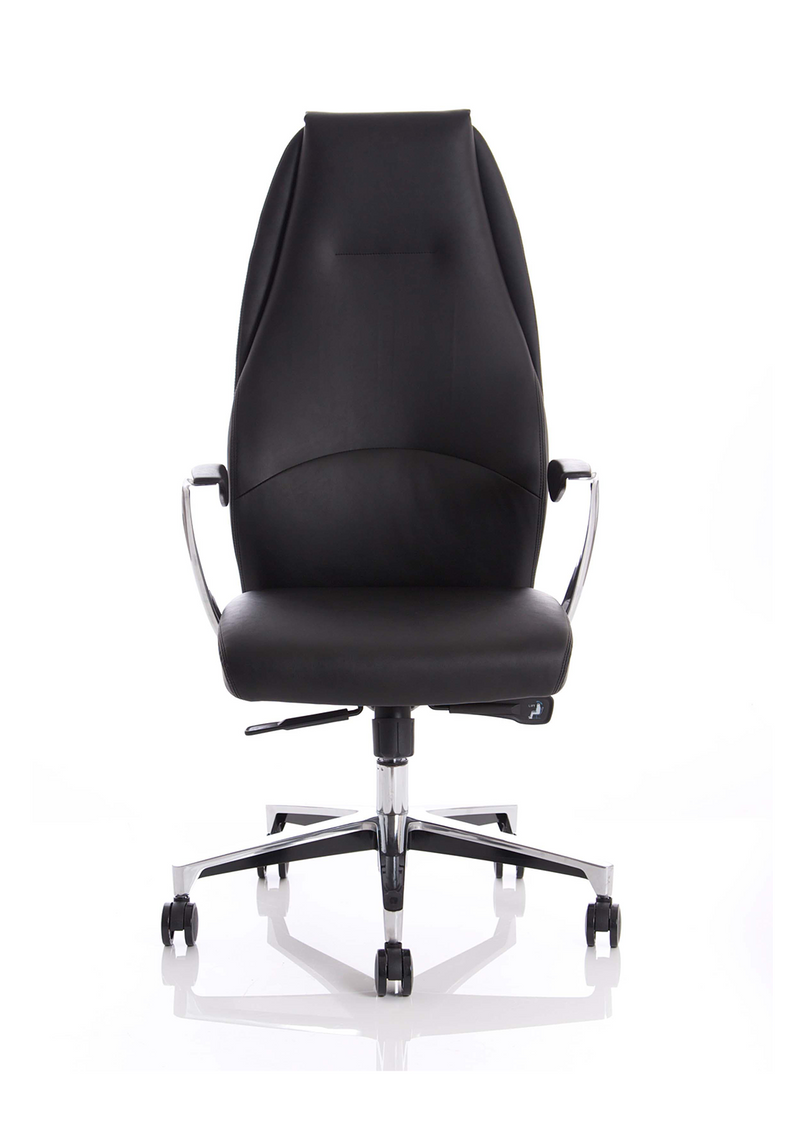 Mien Executive Chair - Black Leather back view