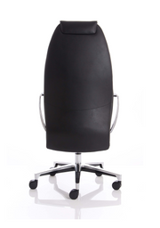 Mien Executive Chair - Black Leather detail