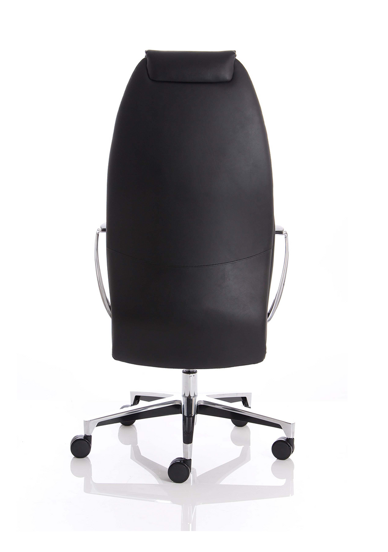 Mien Executive Chair - Black Leather detail