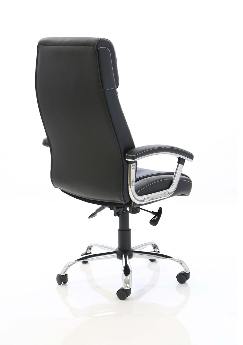 Penza Executive Chair - Black Leather detail