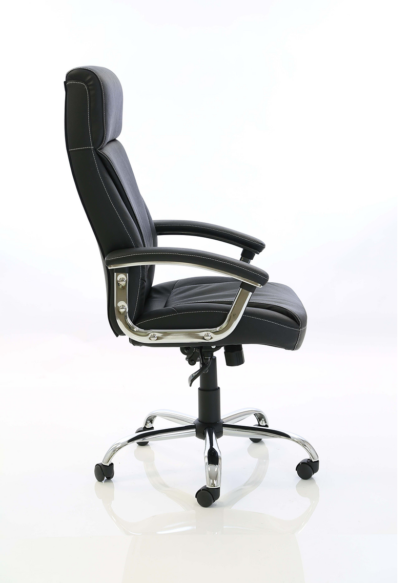 Penza Executive Chair - Black Leather back view