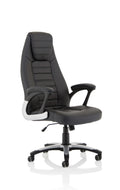 Metropolis High Back Black Leather Executive Office Chair