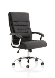 Dallas Executive Chair - Black Leather