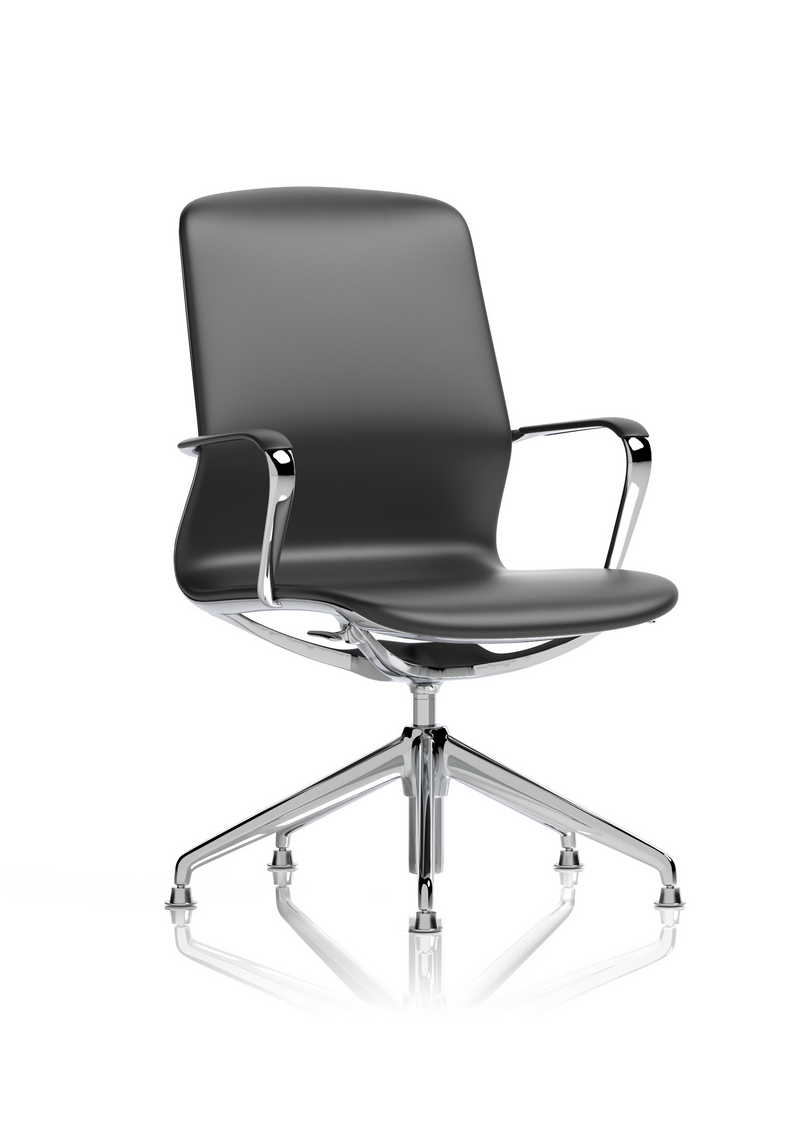 Lucia Executive Chair - Chrome with Glides