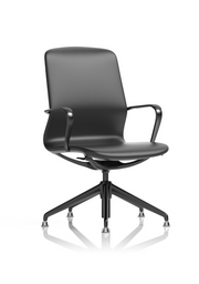 Lucia Executive Chair - Black with Glides