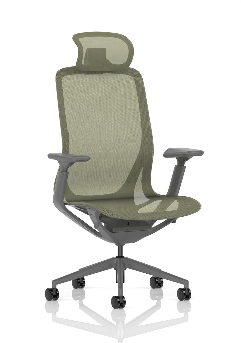 Lumo Executive Chair - Halo Grey with Headrest