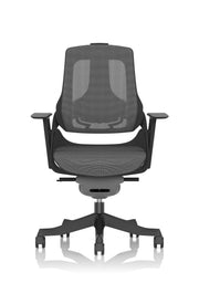 Zure Executive Chair - Black Shell Mesh Black Base angle