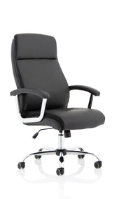 Hatley High Back Black Leather Executive Office Chair front view