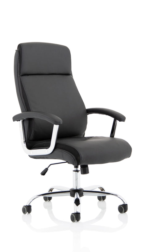 Hatley High Back Black Leather Executive Office Chair front view