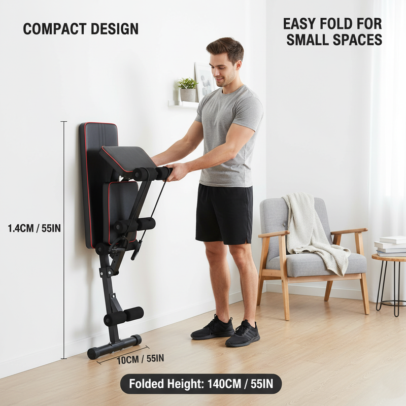 Sharkpower Foldable Adjustable Workout Bench for Home Gym - image 14