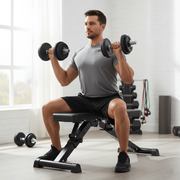 Sharkpower Foldable Adjustable Workout Bench for Home Gym - image 5