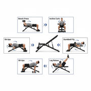 Sharkpower Foldable Adjustable Workout Bench for Home Gym - image 6