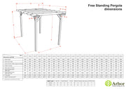 Chamfered Wooden Garden Pergola Kit - image 2