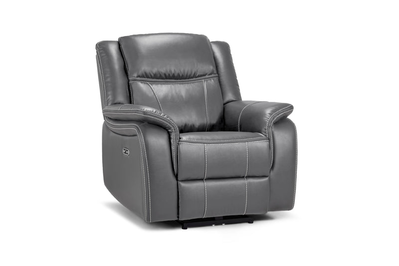 Galaxy Tech Electric Recliner Armchair: USB Ports,  Leather - image 2