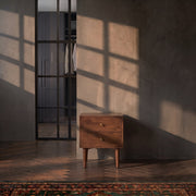 Scandinavian Walnut Oslo Bedside Table - image 2