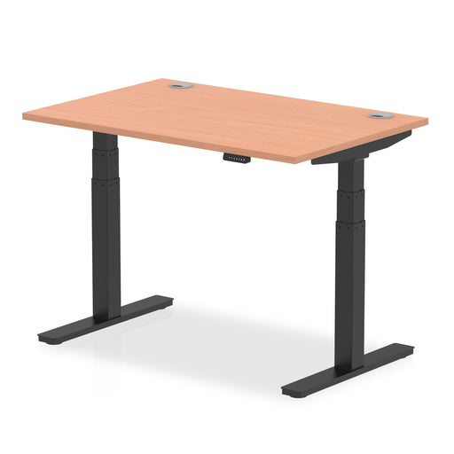 Dynamic Air height adjustable sit-stand desk in Beech