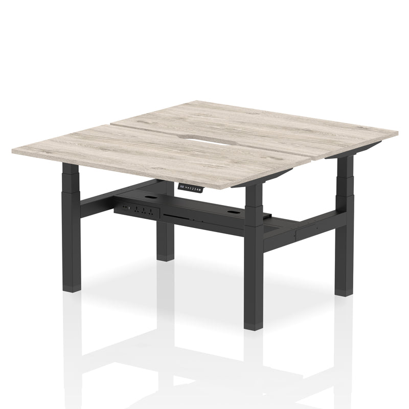 Dynamic Air Back-to-Back Scalloped Edge Bench Desk 2 Person