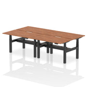Dynamic Air Back-to-Back Scalloped Edge Bench Desk 4 Person