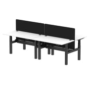 Dynamic Air Back-to-Back Bench Desk 4 Person with Screen
