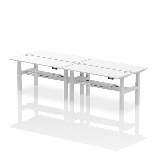 Dynamic Air Back-to-Back Slimline Bench Desk 4 Person