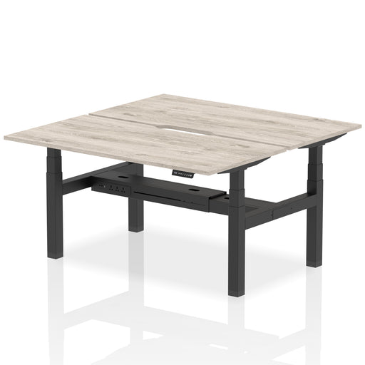 Dynamic Air Back-to-Back Scalloped Edge Bench Desk 2 Person