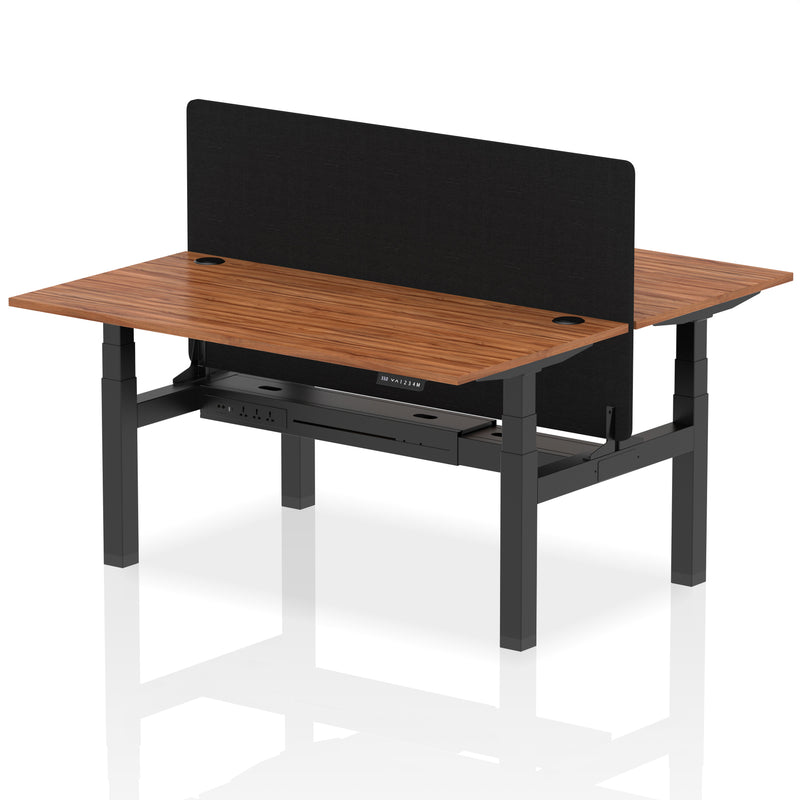 Dynamic Air Back-to-Back Bench Desk 2 Person with Screen