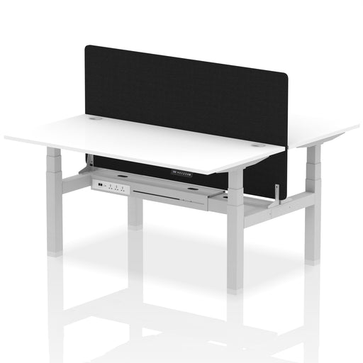 Dynamic Air Back-to-Back Bench Desk 2 Person with Screen