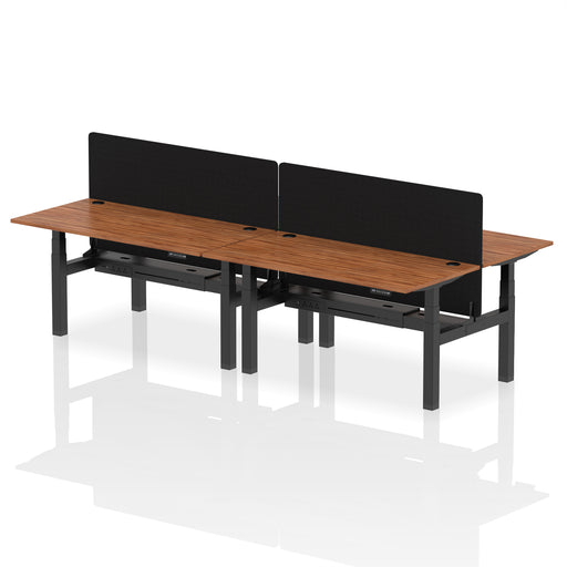 Dynamic Air Back-to-Back Bench Desk 4 Person with Screen