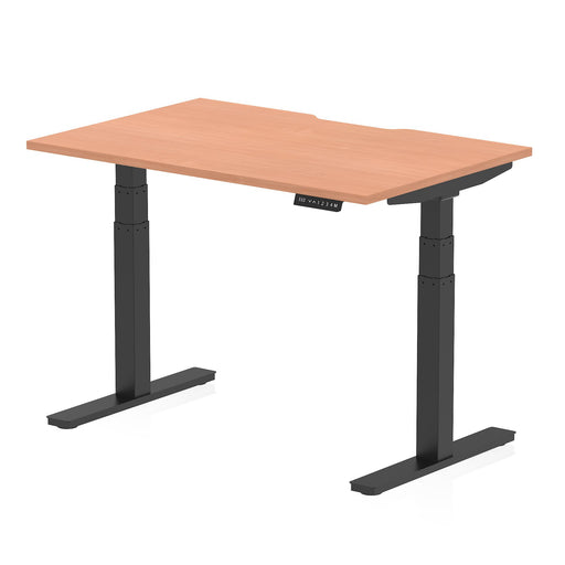 Dynamic Air Scalloped Edge desk in Beech, 1200mm