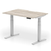 Dynamic Air Scalloped Edge desk in Walnut, Black legs