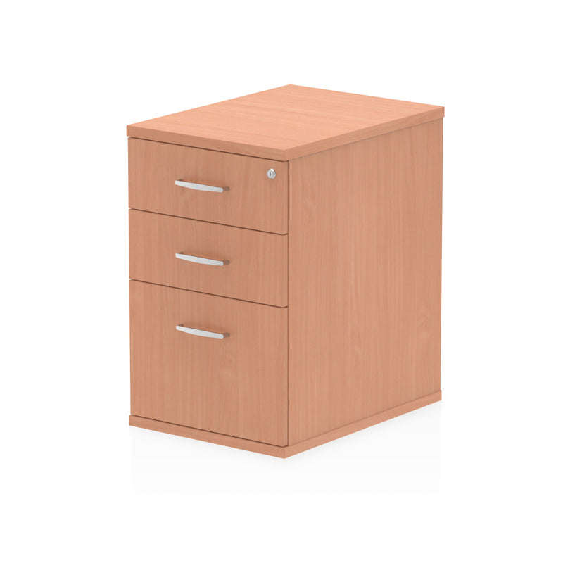 Impulse Desk High Pedestal - Beech - 600 - Homesplex