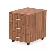 Impulse Mobile Pedestal - Walnut - 3 Drawer - Homesplex