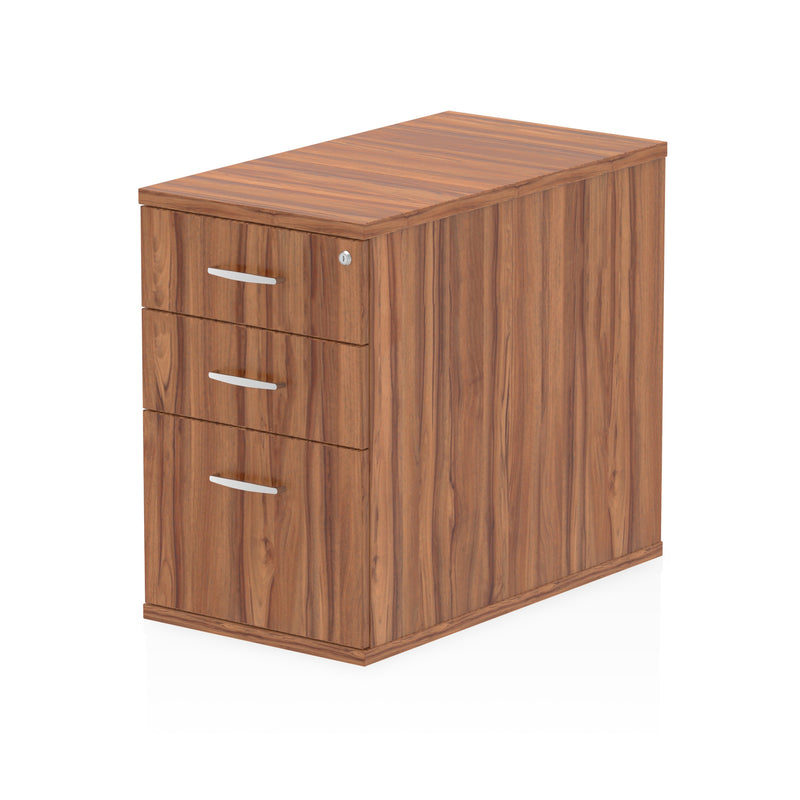 Impulse Desk High Pedestal - Walnut - 800 - Homesplex