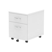 Impulse Mobile Pedestal - White - 2 Drawer - Homesplex