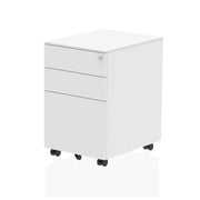 Steel Mobile Pedestal - White - Standard - Homesplex