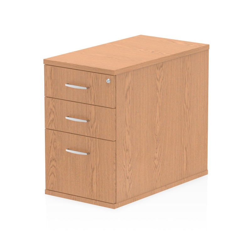 Impulse Desk High Pedestal - Oak - 800 - Homesplex