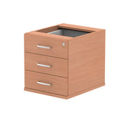 Impulse Fixed Pedestal - Beech - 3 Drawer - Homesplex