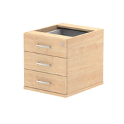 Impulse Fixed Pedestal - Maple - 3 Drawer - Homesplex