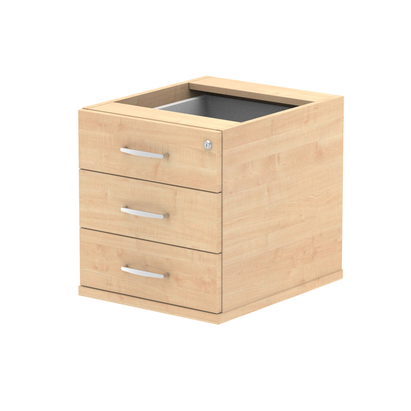 Impulse Fixed Pedestal - Maple - 3 Drawer - Homesplex