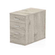 Impulse Desk High Pedestal - Grey Oak - 800 - Homesplex