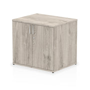 Impulse Desk High Cupboard - Grey Oak - Homesplex