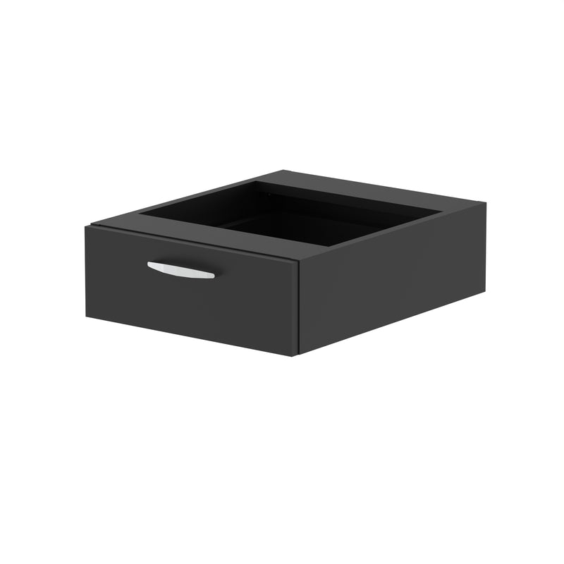Impulse One Drawer Fixed Pedestal - Black - Homesplex