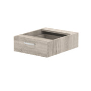 Impulse One Drawer Fixed Pedestal - Grey Oak - Homesplex