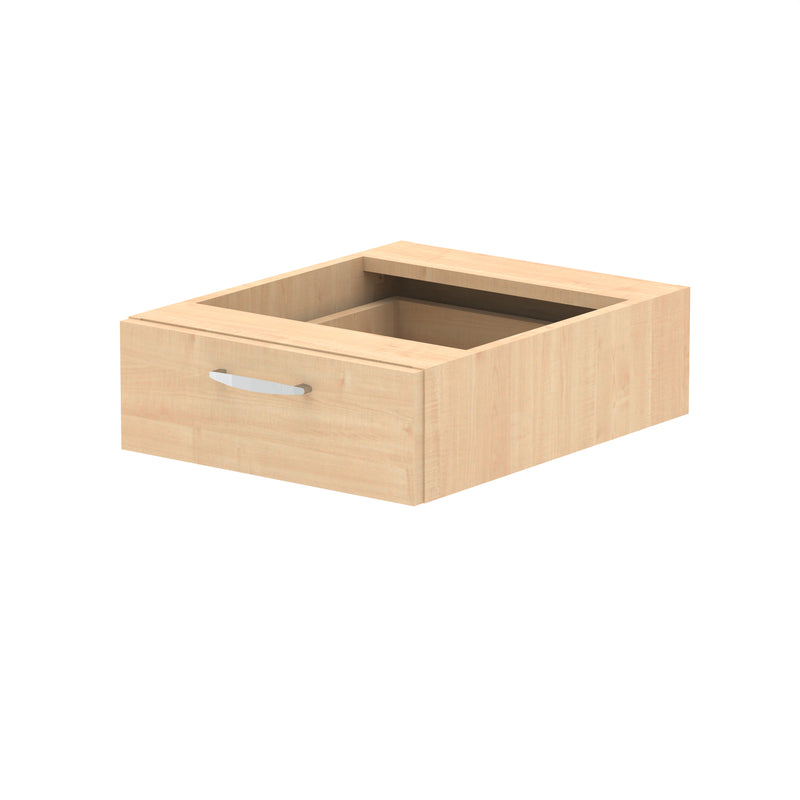 Impulse One Drawer Fixed Pedestal - Maple - Homesplex