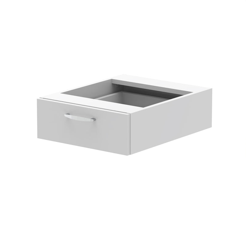 Impulse One Drawer Fixed Pedestal - White - Homesplex